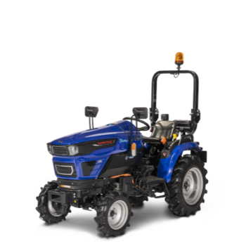 Farmtrac FT25G with Farmtrac logo above it.